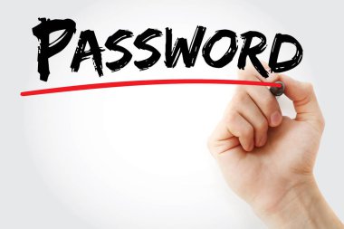 Parola marker ile yazma el