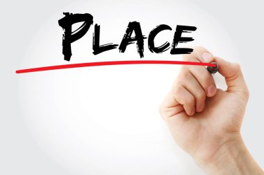 Yer işareti ile yazma el