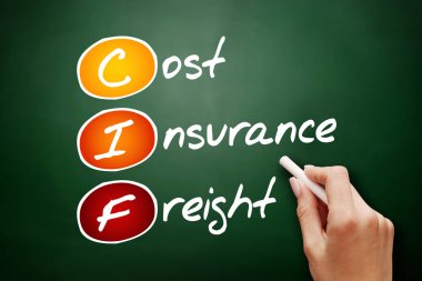 El CIF - maliyet sigorta yük çekilmiş.