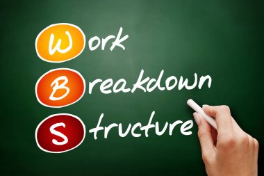 Hand drawn WBS - Work Breakdown Structure clipart