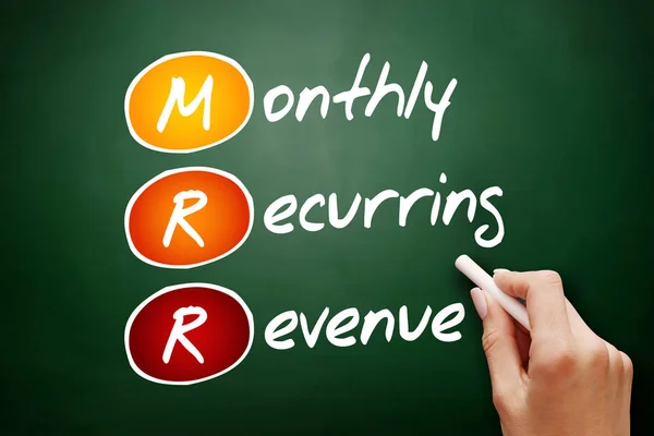 Hand drawn MRR - Monthly Recurring Revenue — Stock Photo, Image