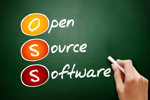 手工绘制的开放源码软件开放源码软件 — 图库照片