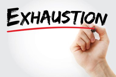 El tükenme marker ile yazma