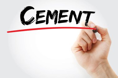 Çimento marker ile yazma el