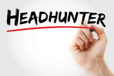 Headhunter marker ile yazma el