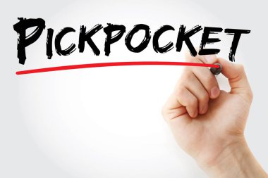 Yankesici marker ile yazma el