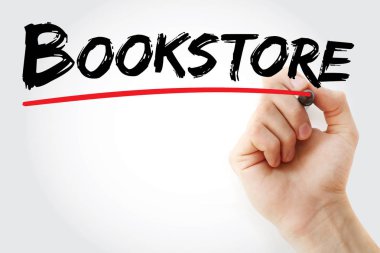 El kitapçı marker ile yazma