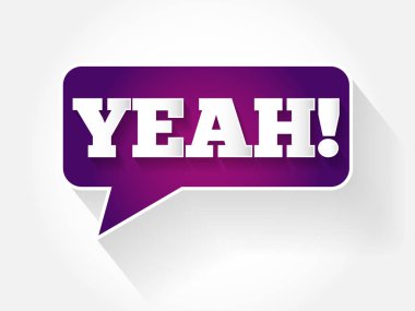 Evet! metin iletisi kabarcık