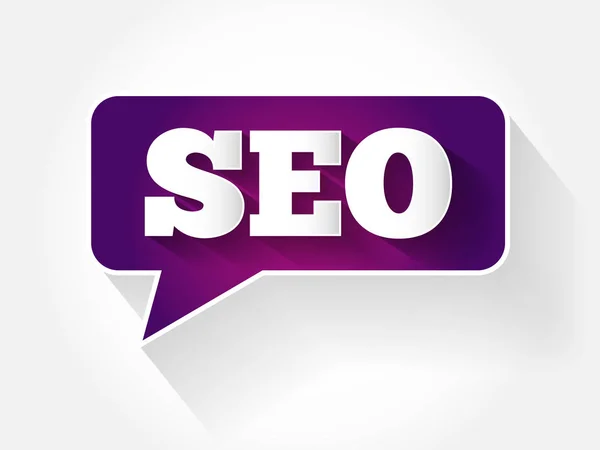 SEO (Search Engine Optimization) tekst wiadomości — Wektor stockowy