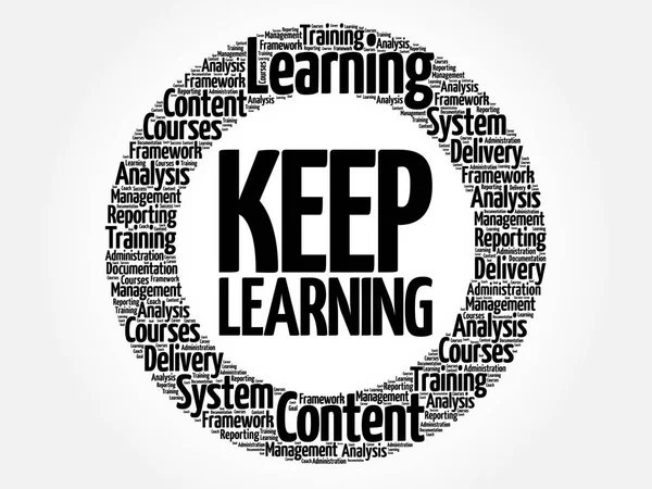 Daire kelime bulutu öğrenme tutmak