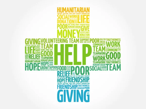 Yardım sözcüğü bulut kolaj