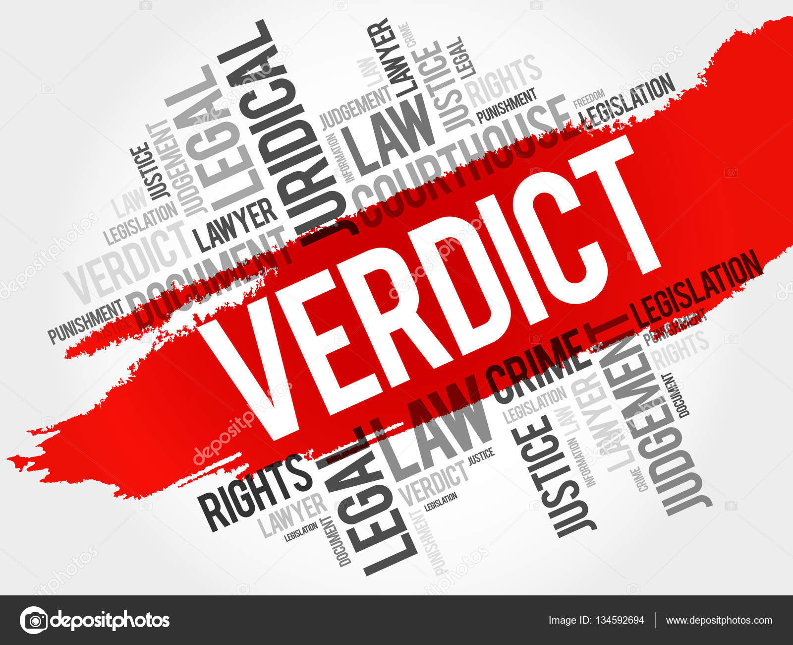 Verdict word cloud Stock Vector Image by ©dizanna 134592694