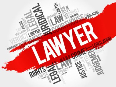 Avukat kelime bulutu