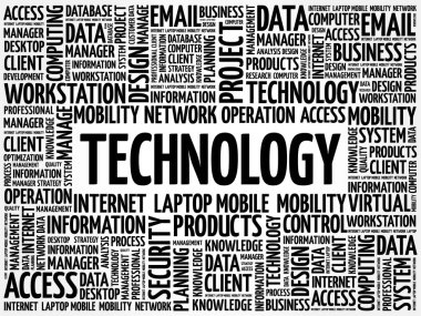 Teknoloji kelime bulutu