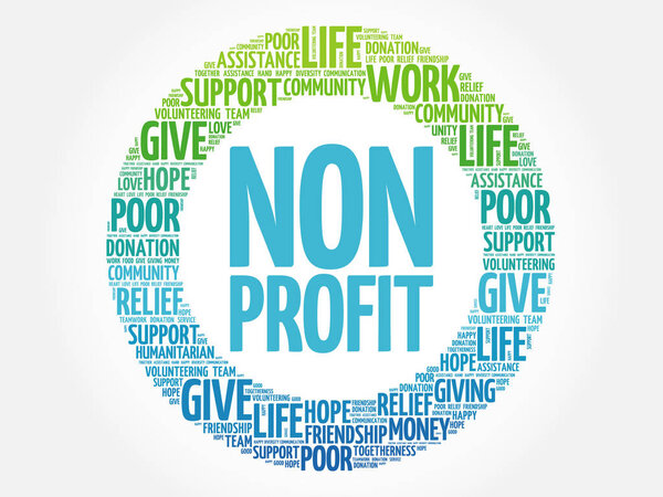 Non Profit word cloud collage