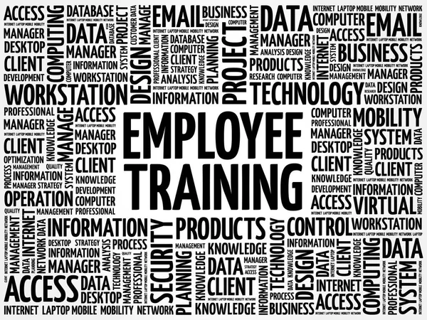 Employee Training word cloud — Stock Vector