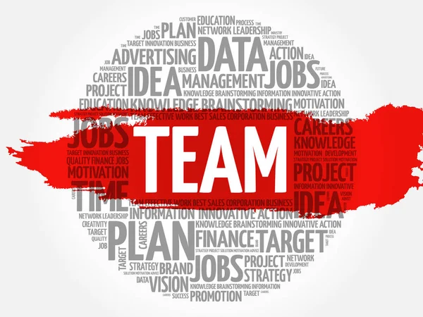 TEAM word cloud — Stock Vector