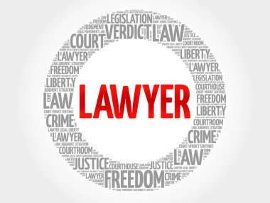 Avukat kelime bulutu