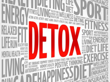Kelime bulutu arka plan Detoks
