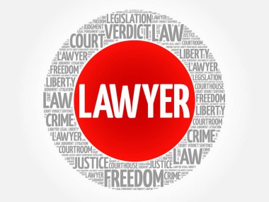 Avukat kelime bulutu