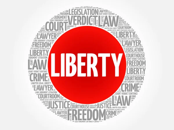 Liberty word cloud — Stock vektor