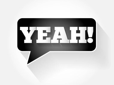 Evet! metin iletisi kabarcık