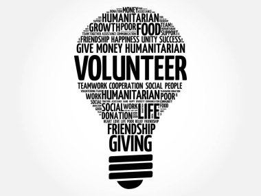 Gönüllü ampul kelime bulutu