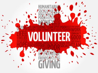 Gönüllü kelime bulutu kolaj