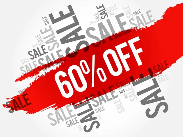 %60 off Satılık kelime bulutu