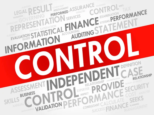 CONTROL word cloud — Stock Vector