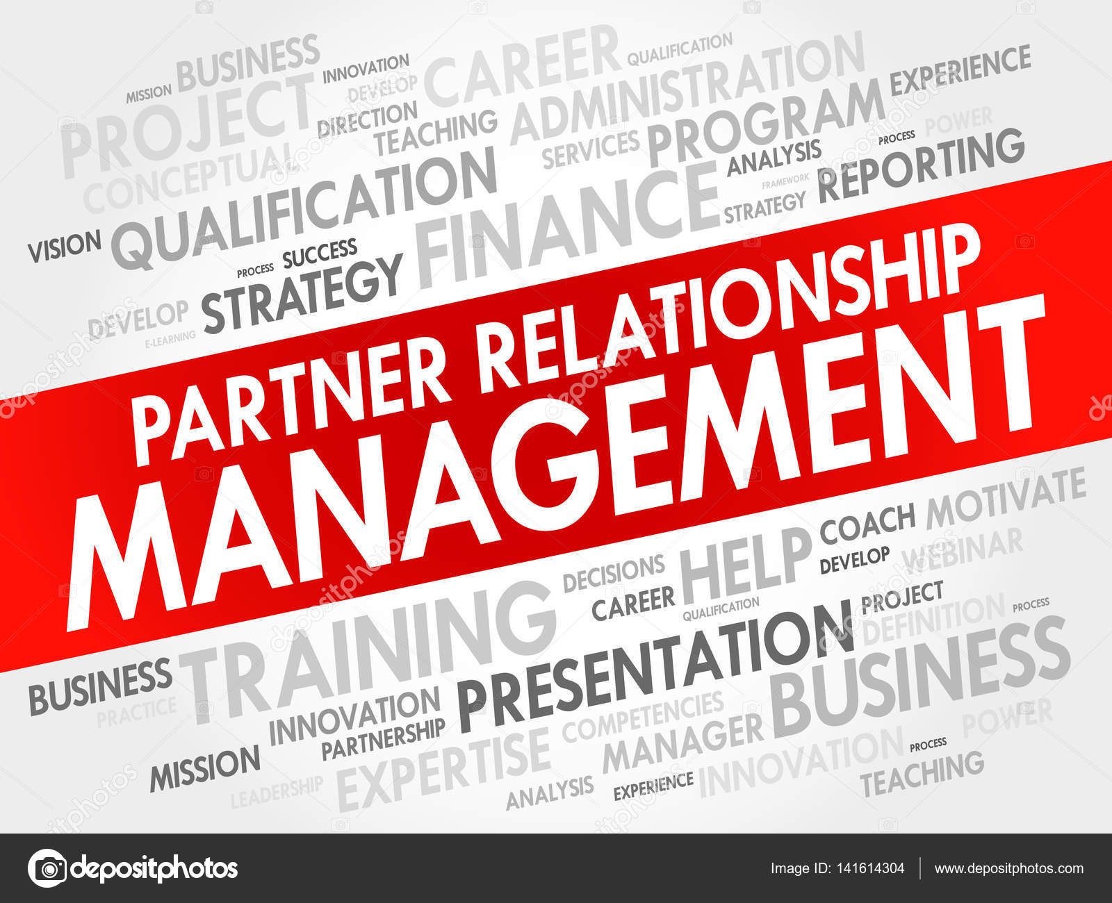 prm partner relationship management word cloud stock partnership relationship management