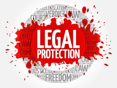 Yasal koruma kelime bulutu