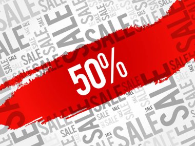 yüzde 50 satış kelime bulutu