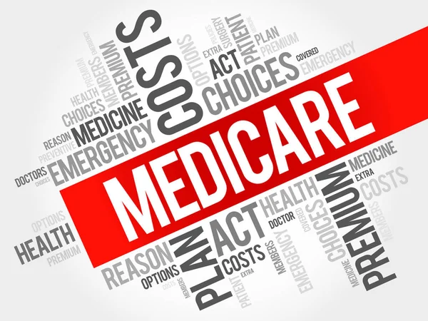 Medicare word cloud collage — Stockvector