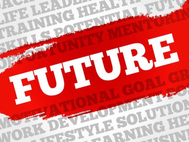 Gelecekteki kelime bulutu kolaj