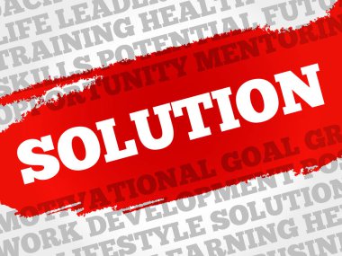 Çözüm kelime bulutu