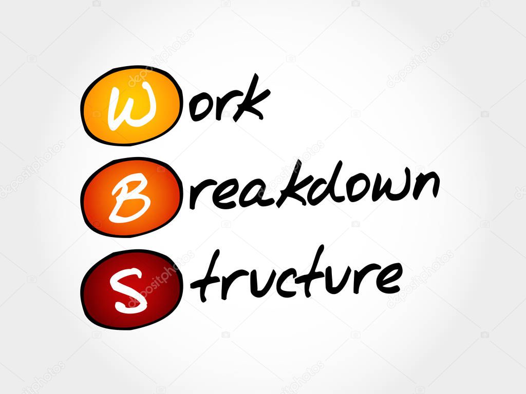 WBS - Work Breakdown Structure — Stock Vector © dizanna #144285397