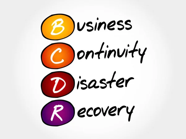 BCDR - Business Continuity Disaster Recovery — Stock Vector