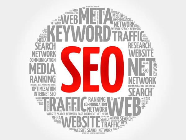 SEO (оптимізація пошукової системи ) — стоковий вектор