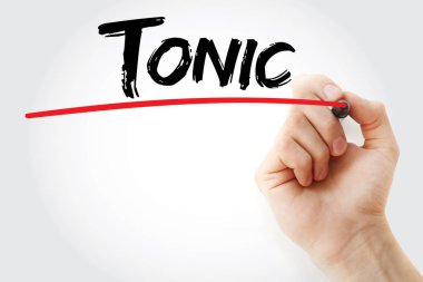 El tonik marker ile yazma