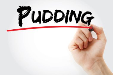 Puding marker ile yazma el