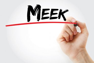 Meek marker ile yazma el