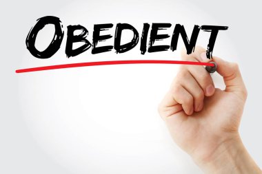 El Obedient marker ile yazma