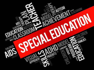 Özel eğitim kelime bulutu kolaj
