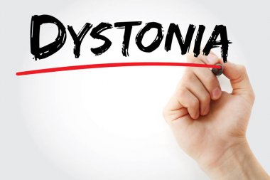 Distoni marker ile yazma el