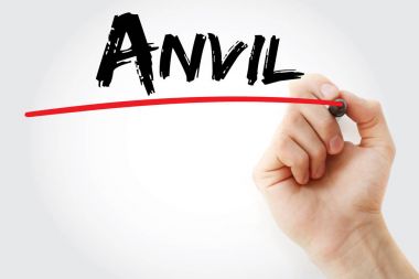 Anvil marker ile yazma el
