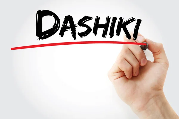 Escritura a mano Dashiki con marcador —  Fotos de Stock