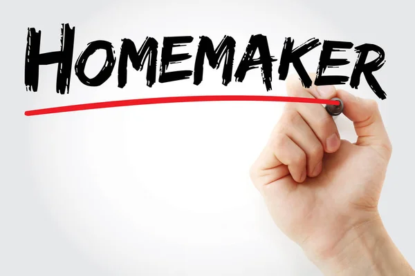 Hand writing Homemaker with marker — Stock Photo, Image