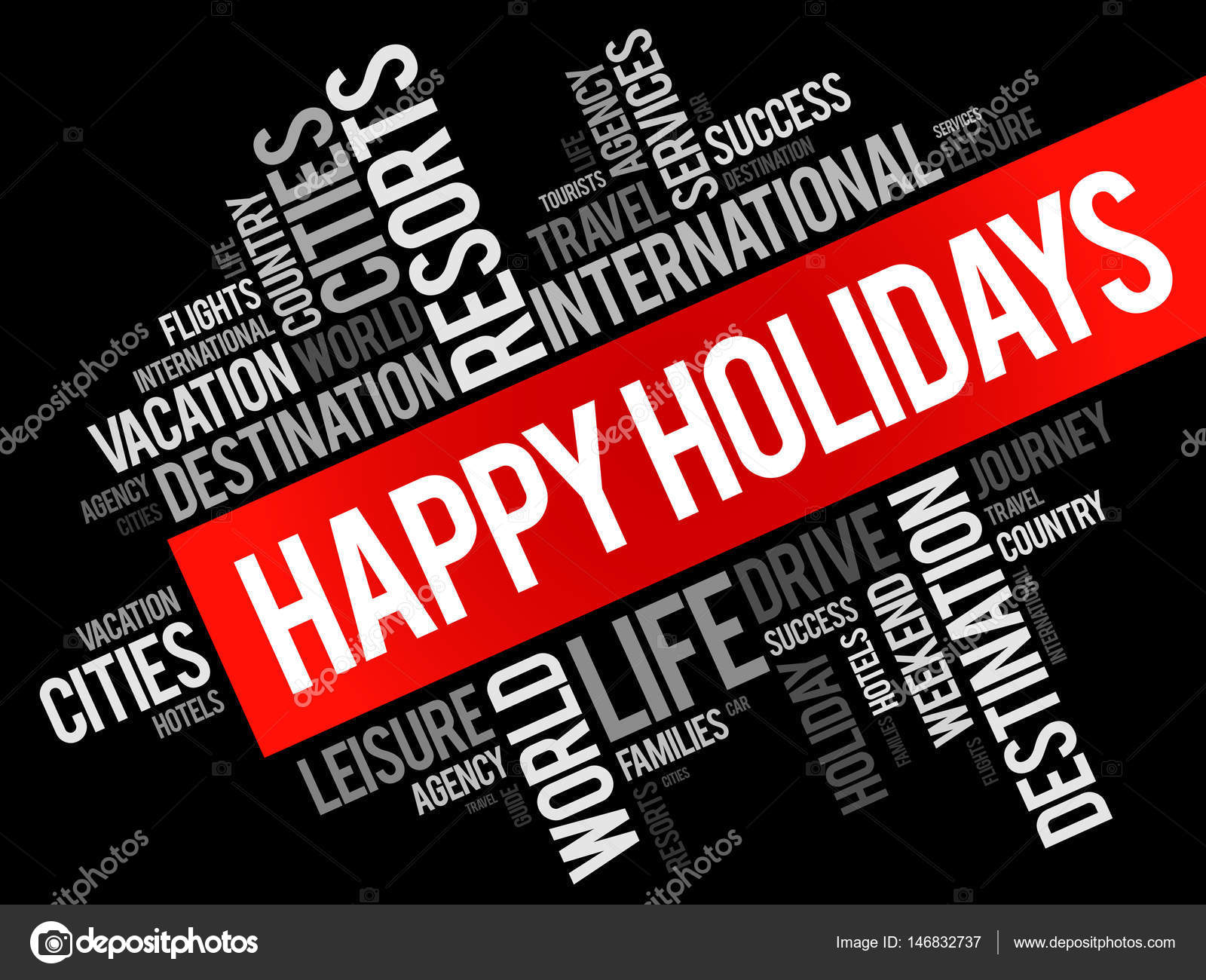 Happy holidays word cloud collage Stock Vector by ©dizanna 146832737