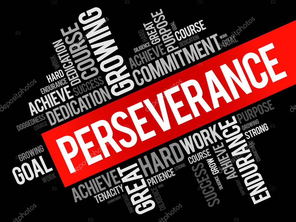 Perseverance word cloud collage — Stock Vector © dizanna #146832471